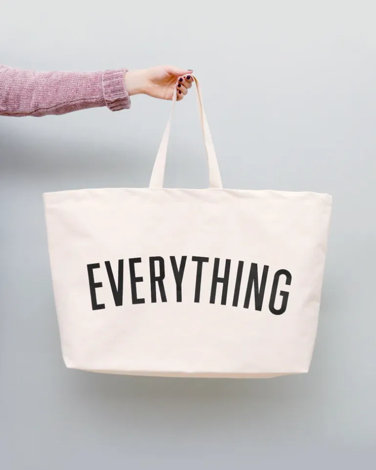 Alphabet Bags | Everything Tote Bags | Natural