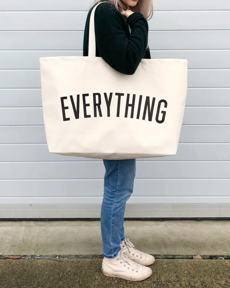 Alphabet Bags | Everything Tote Bags | Natural