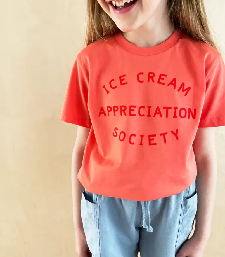 Alphabet Bags | Ice Cream Appreciation Society T-Shirts | Orange