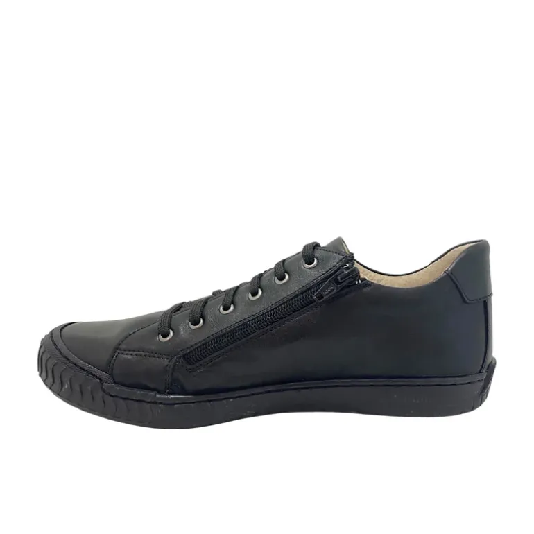 Bo-Bell School Shoes | Lace Up Olso | Black Leather