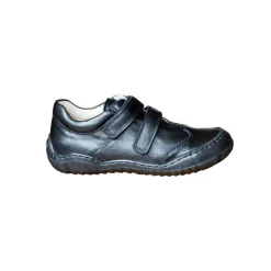 Bo-Bell School Shoes | Velcro Olivie | Black Leather