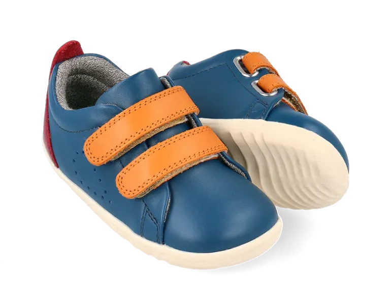 Bobux Grass Court | Step up | Tidal Teal & Cranberry