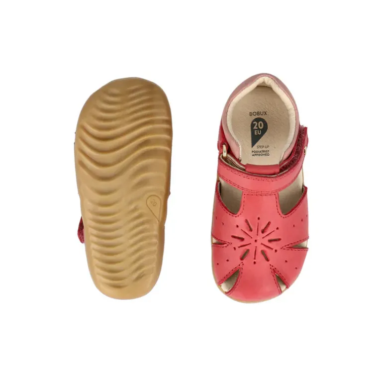 Bobux Sandals | Compass Step Up | Red & Rose