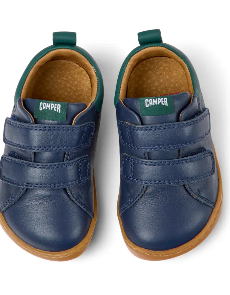 Camper Kids Shoes | Peu Cami Velcro | Dark Blue