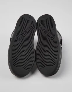 Camper School Shoes | Velcro Runner Boot | Black