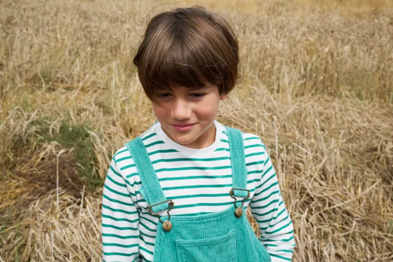 Dotty Dungarees | Corduroy Dungarees | Emerald