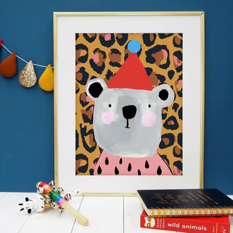 Eleanor Bowmer | Leopard Print Bear | A3 Prints