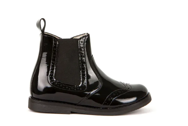 Froddo Chelsea Boots | Chelys Brogue | Black Patent