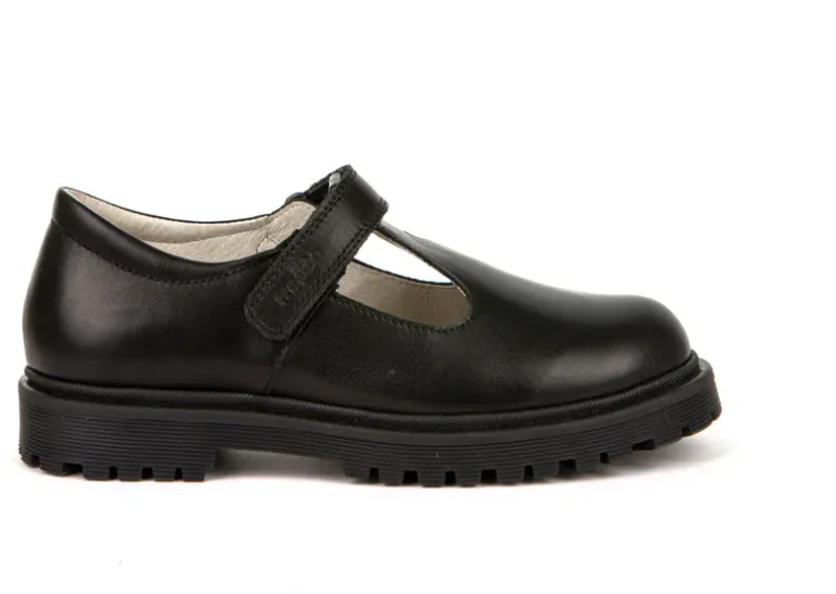 Froddo School Shoes | Lea T Bar | Black Leather