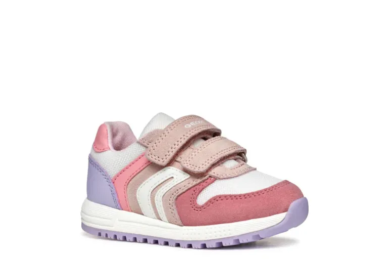 Geox Kids Trainers | Alben | Rose & White