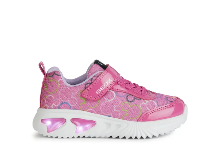 Geox Kids Trainers | Assister | Fuchsia & Multi