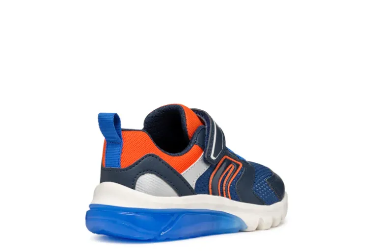Geox Kids Trainers | Ciberdron | Navy & Orange