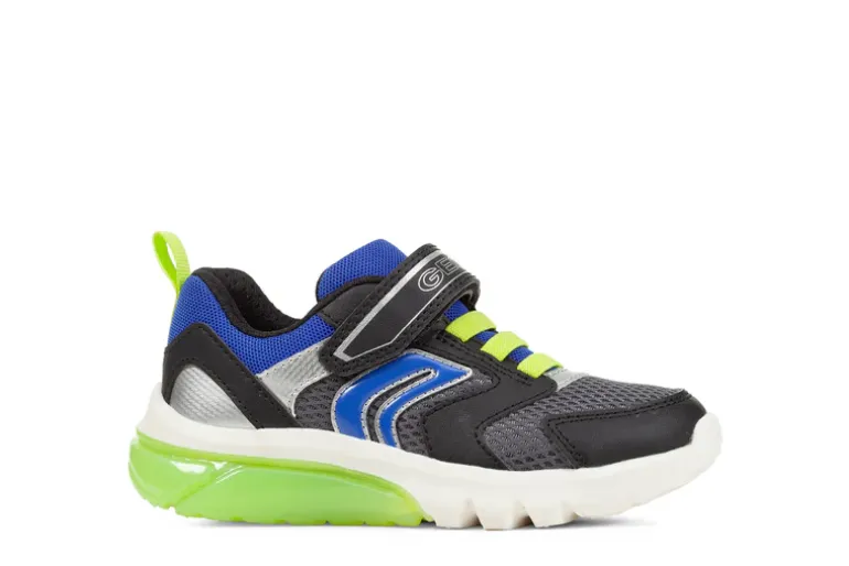 Geox Kids Trainers | Ciberdron | Grey & Royal