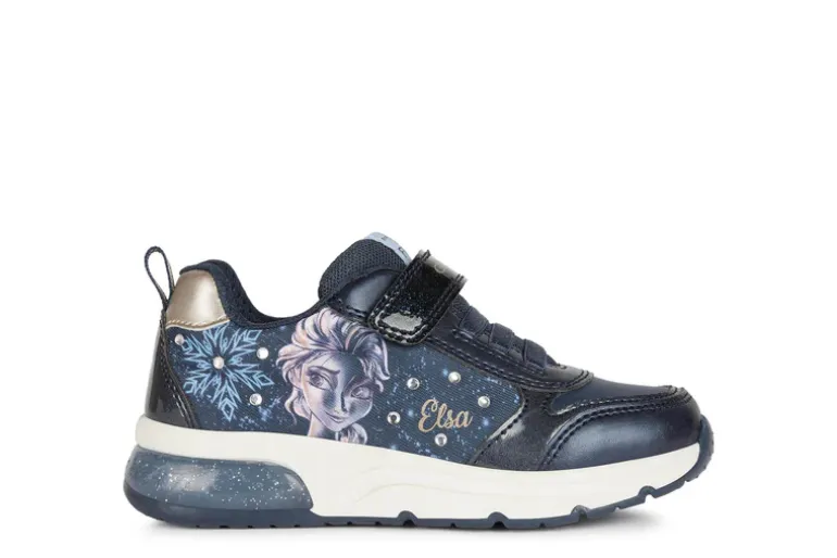 Geox Kids Trainers | Elsa Spaceclub Velcro | Navy