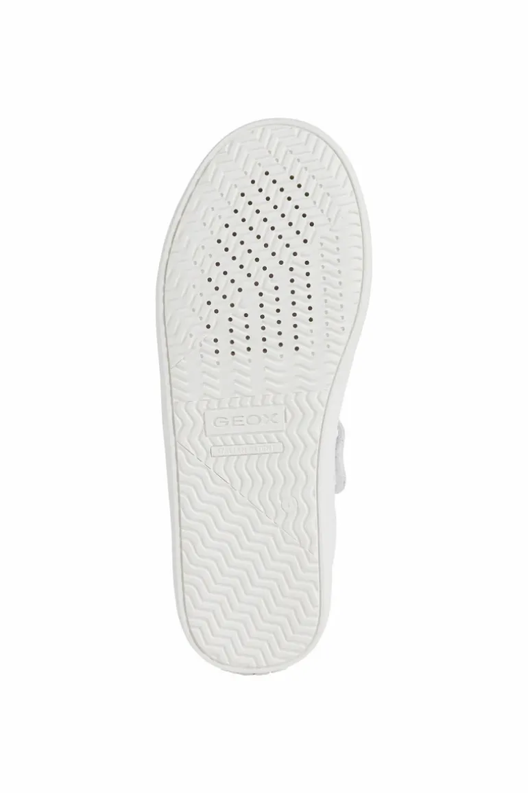 Geox Kids Trainers | Kathe | White & Light Rose