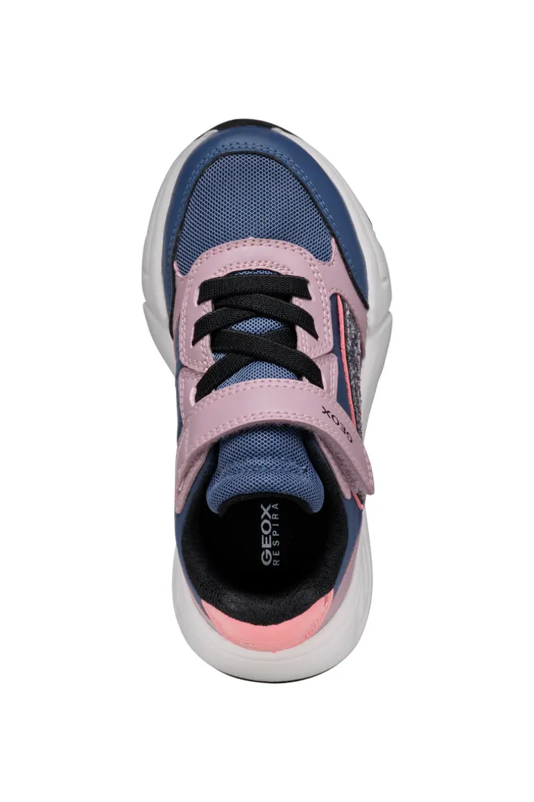 Geox Kids Trainers | Loftus Girl | Rose & Blue