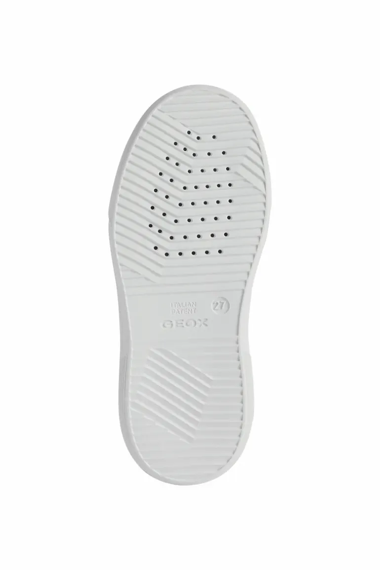 Geox Kids Trainers | Nettuno Velcro | White & Navy