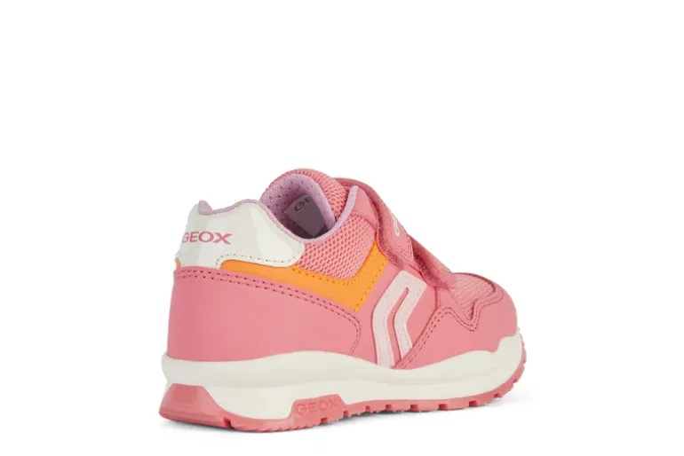 Geox Kids Trainers | Pavel | Coral & Pink