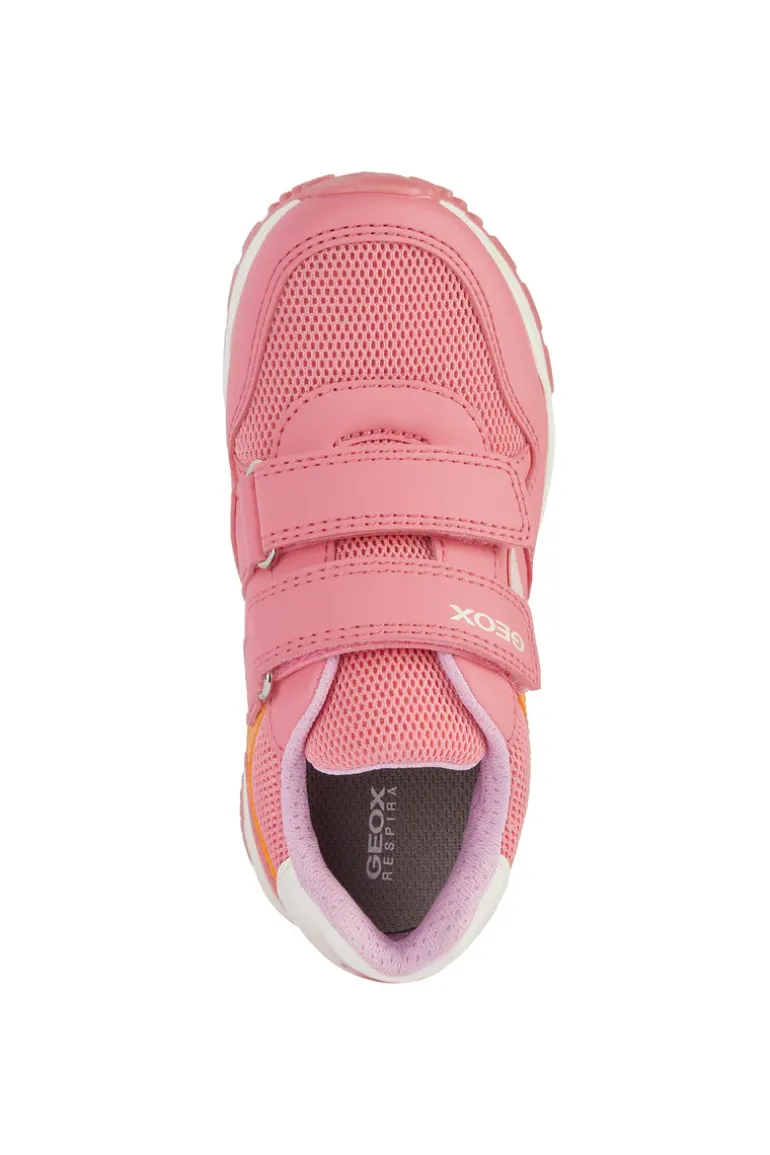 Geox Kids Trainers | Pavel | Coral & Pink