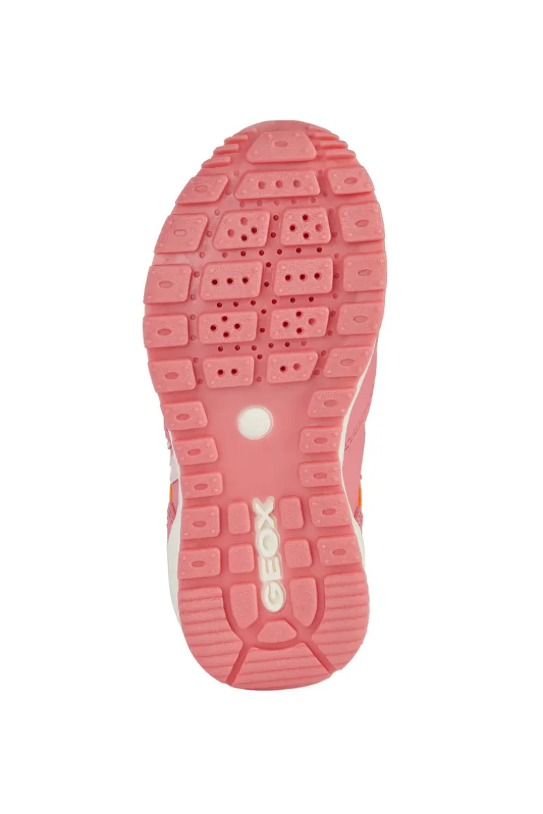 Geox Kids Trainers | Pavel | Coral & Pink