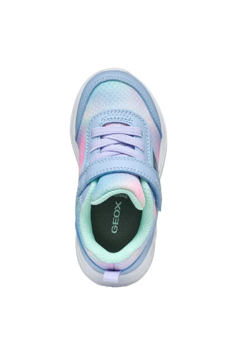 Geox Kids Trainers | Sprintye | Sky & Multi