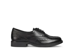 Geox School Shoes | Agata D Lace Up | Black Leather