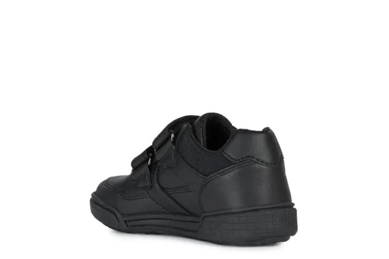 Geox School Shoes | Poseido Velcro | Black