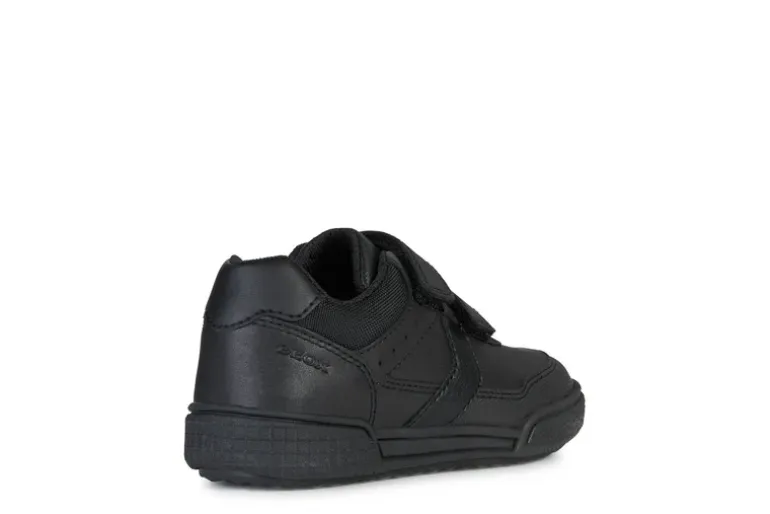 Geox School Shoes | Poseido Velcro | Black