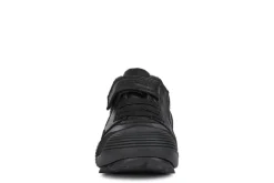 Geox School Shoes | Savage Elastic Velcro | Black Leather