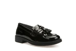 Geox School Shoes | Tassel Loafer Agata A | Black Patent