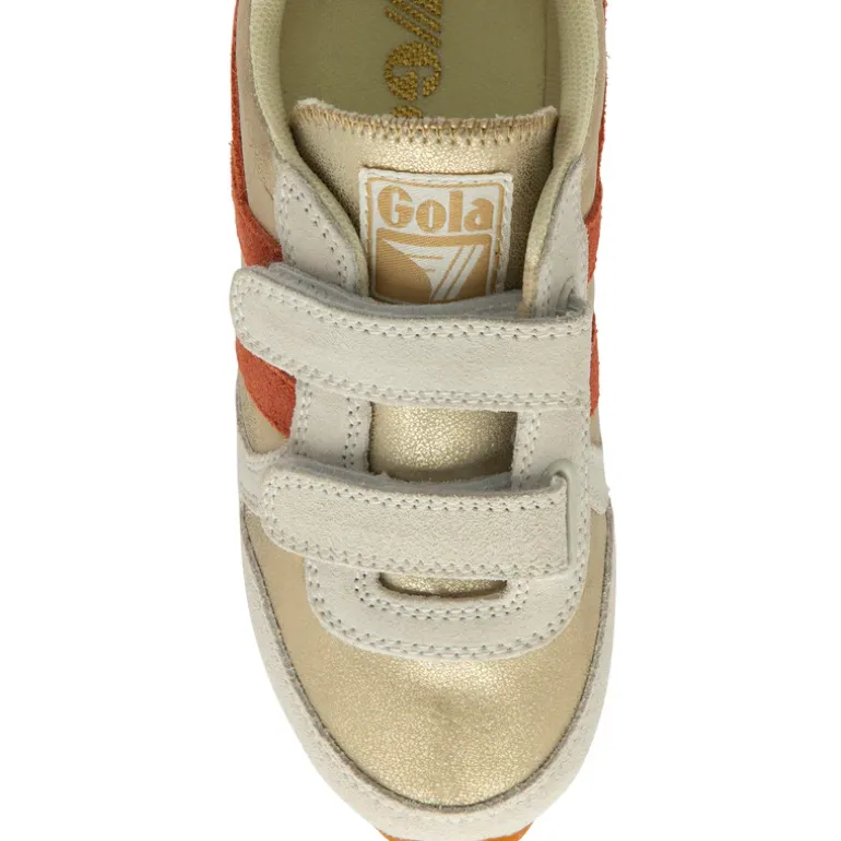 Gola Kids Trainers | Daytona | Gold, Orange Spice & Sun