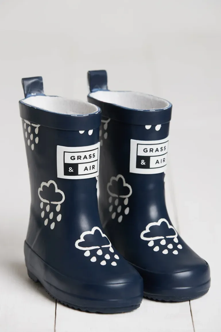 Grass & Air Wellies | Colour Changing | Navy