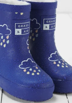Grass & Air Wellies | Teddy Colour Changing | Ink Blue