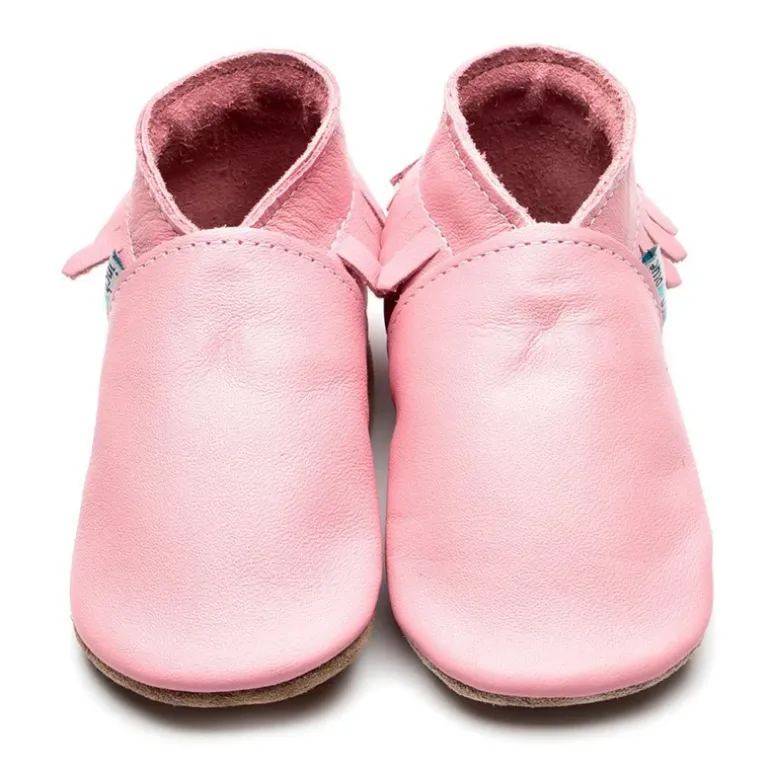 Inch Blue Soft Soles | Baby Pram Shoes | Baby Pink