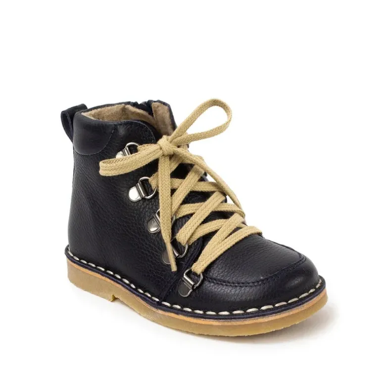 Petasil Kent | Lace Hiking Style Boots | Navy Savana