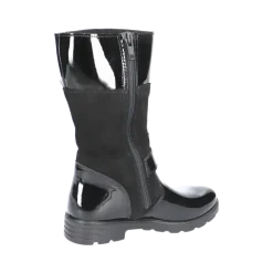Ricosta Boots | Hannah Waterproof | Black Patent/Suede