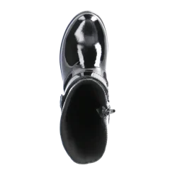 Ricosta Boots | Hannah Waterproof | Black Patent/Suede