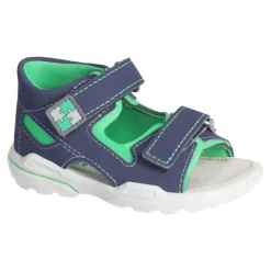 Ricosta Sandals | Manto Waterproof | Navy & Neon Green