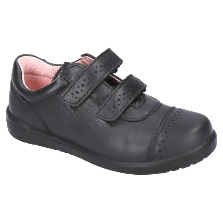 Ricosta School Shoes | Grace Velcro | Black Leather
