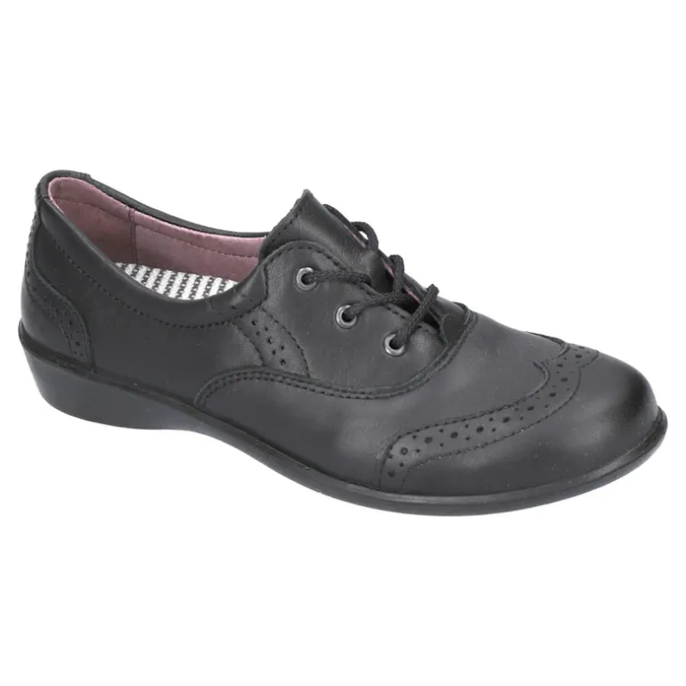 Ricosta School Shoes | Kate | Lace Up Shoe | Black Leather