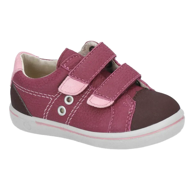 Ricosta Shoes | Nippy Velcro | Merlot & Pink