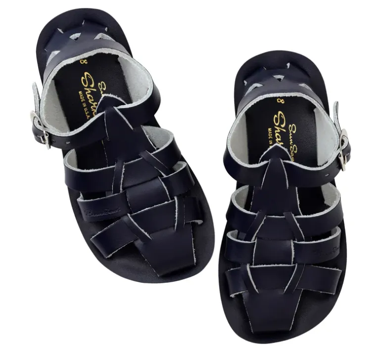 Salt-Water Sun-San | Kids Fisherman Sandals | Navy
