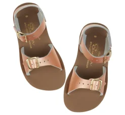 Salt-Water Sun-San | Kids Surfer Sandals | Rose Gold