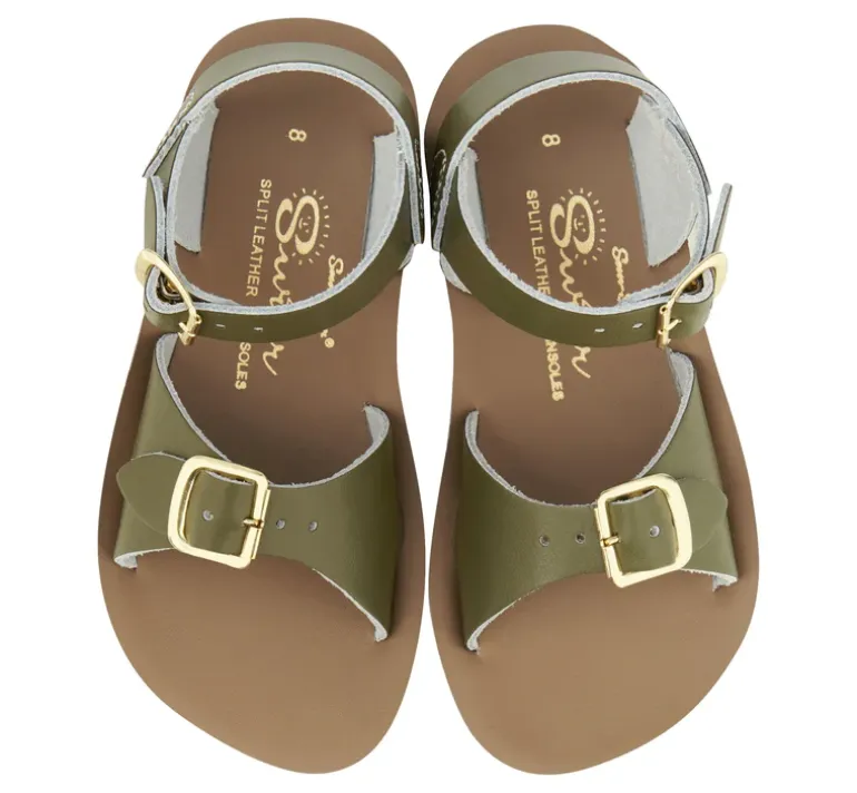 Salt-Water Sun-San | Kids Surfer Sandals | Olive