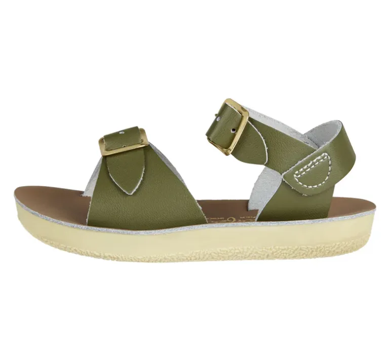 Salt-Water Sun-San | Kids Surfer Sandals | Olive