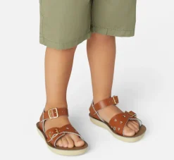 Salt-Water Sun-San | Kids Sweetheart Sandals | Tan