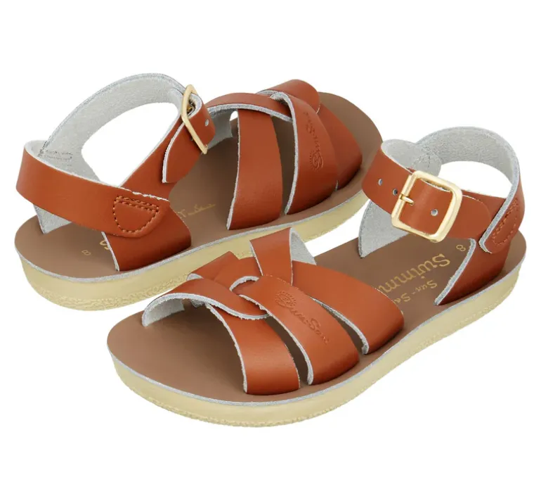 Salt-Water Sun-San | Kids Swimmer Sandals | Tan
