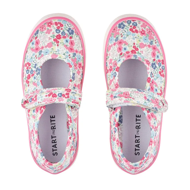 Start-Rite Canvas Shoes | Blossom | Pink Multi
