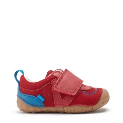 Start-Rite Cruiser Shoes | Shuffle | Nubuck Leather Red