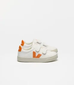 Veja Kids Trainers | Small Esplar White Fury | orange